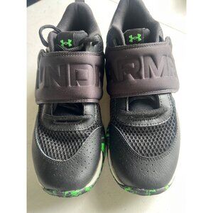 Under Armour Youth Athletic Shoes Black & Green Size 5Y
